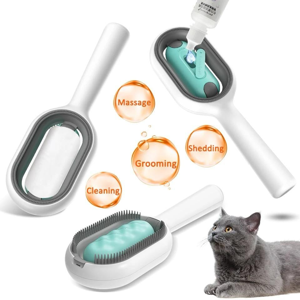 Pet Dematting and Hair Removal Grooming Brush for Pets