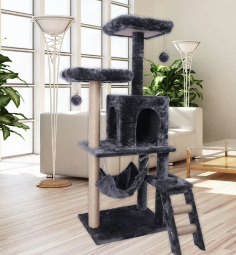 Pet Integrated Space Saving Climbing Tower Scratch Furniture