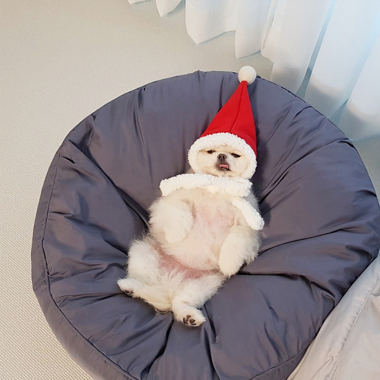 Moisture-Proof Removable Washable Large Round Bed for Pets