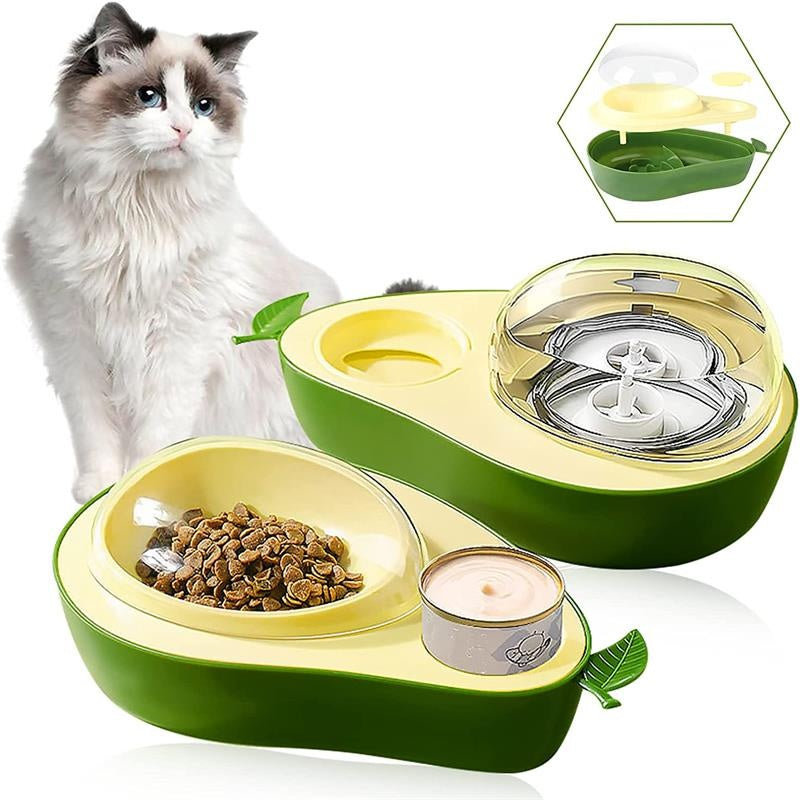 Automatic Avocado-Shaped Water and Food Feeder for Pets