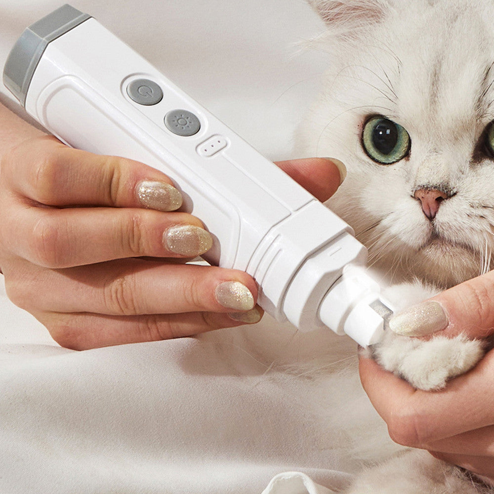 Pet Automatic Nail Trimming Device with Dual High-Power Lamps
