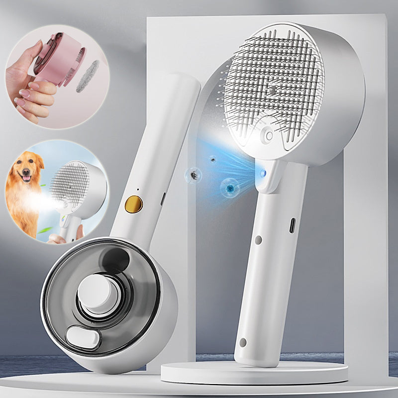 Self-Cleaning Steam Hair Removal Brush for Pets