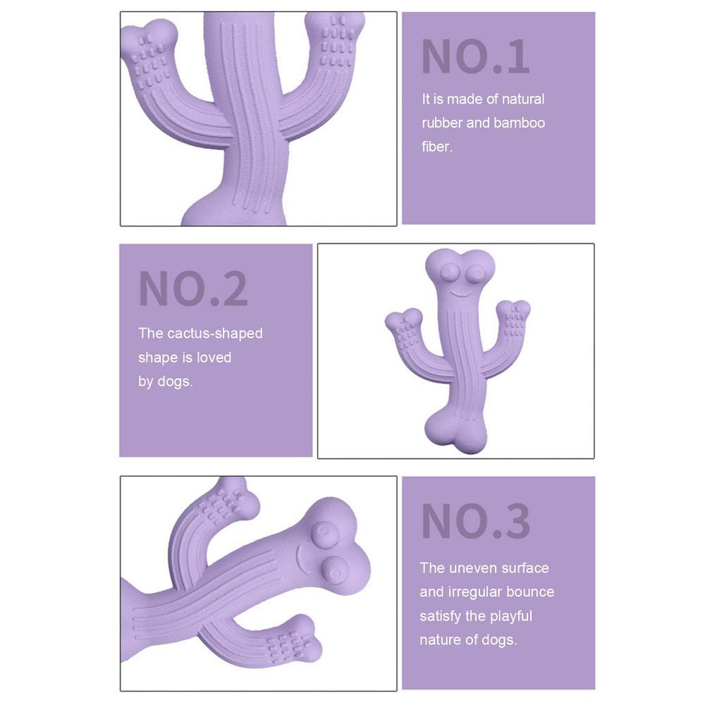 Ultra-Durable Cactus Chew Toys for Pets Interactive Fun