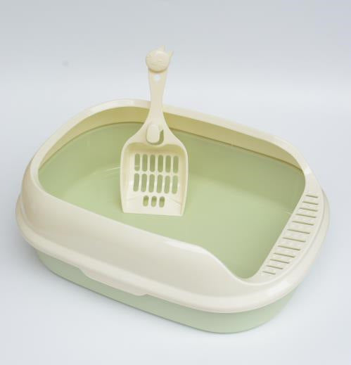 Pet High Side Cat Litter Box With Shovel Set