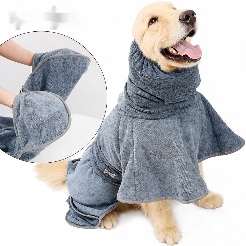 Quick-Drying Absorbent Cotton Pet Bath Towel Durable Soft
