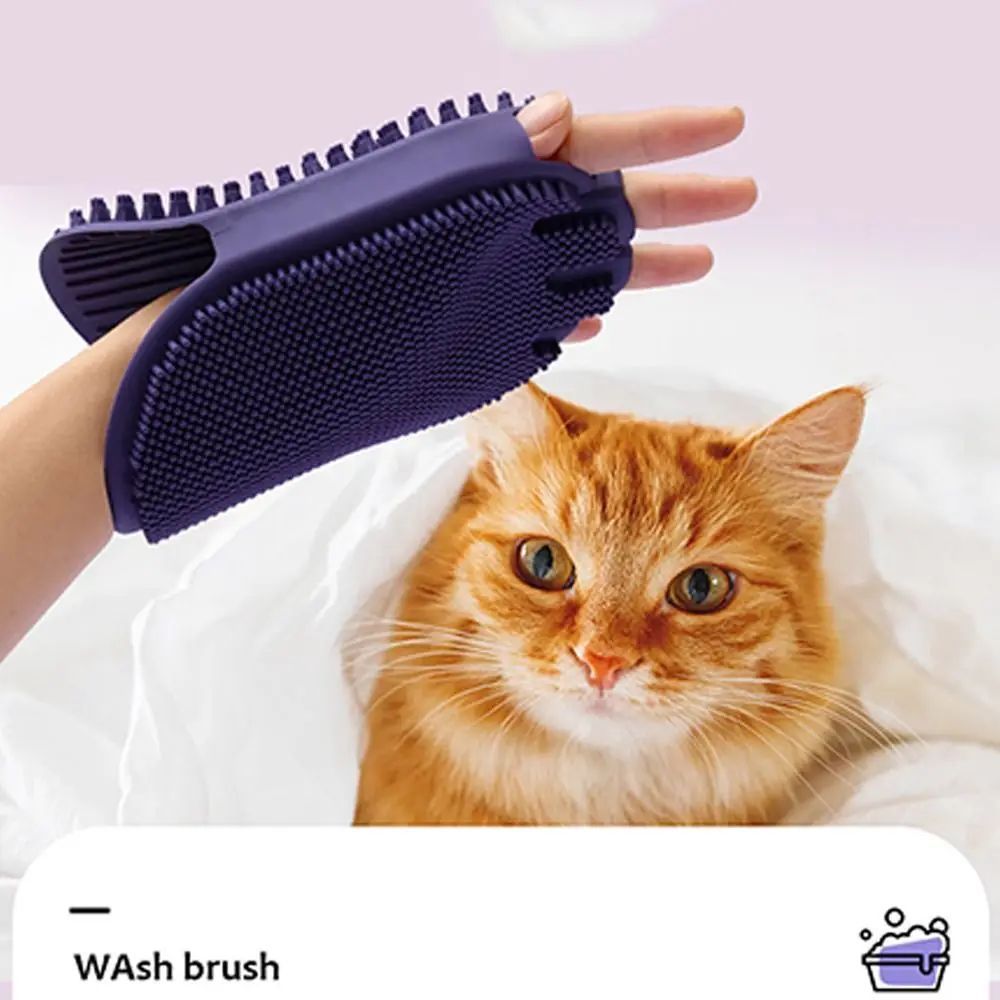 Pet Shampoo Massage Brush Soft Bristle Grooming Tool For Pet Care