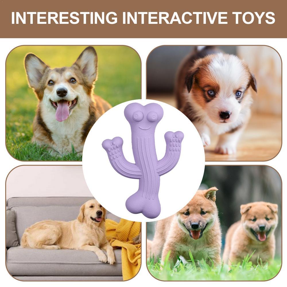 Ultra-Durable Cactus Chew Toys for Pets Interactive Fun