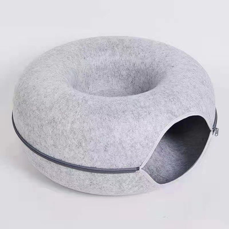 Comfortable Round Tunnel Bed for Pets