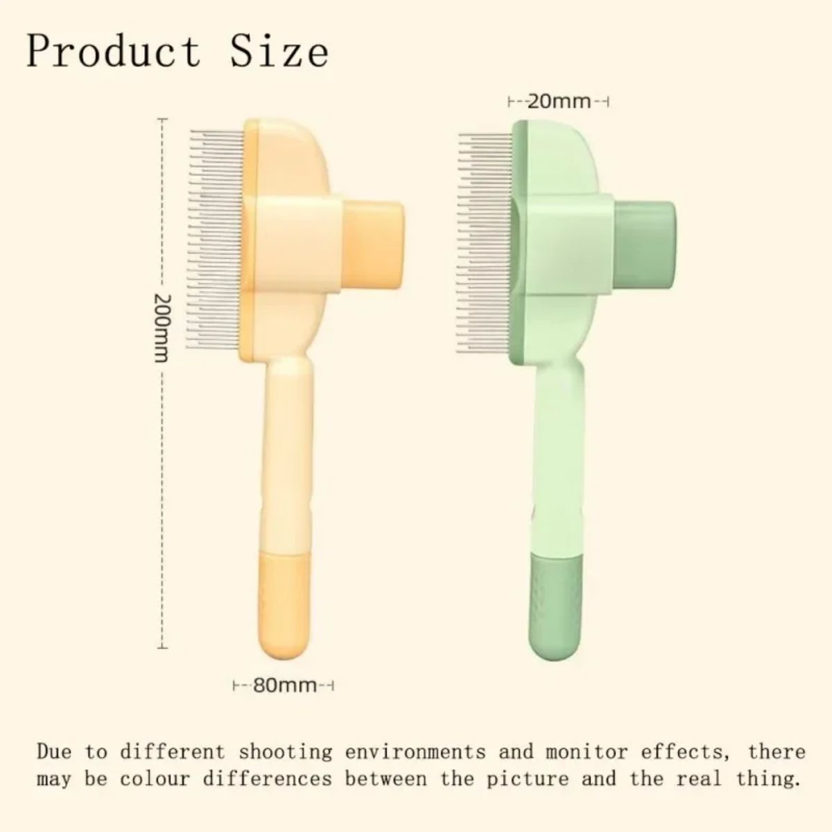Pet Grooming Hair Removal Brush One Click Cleaning Tool For Pet Care