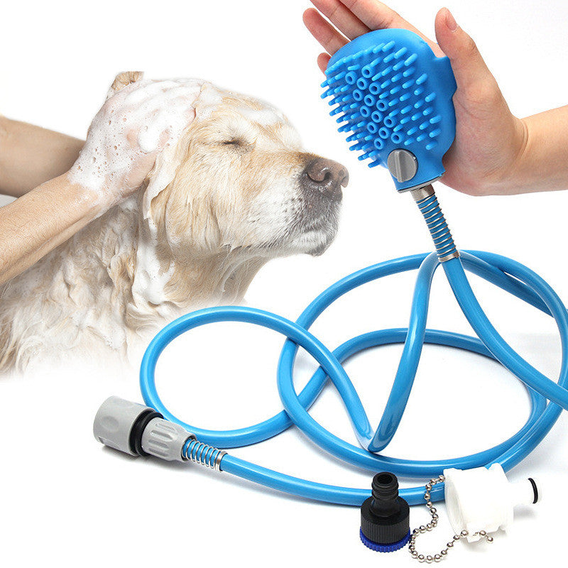 Pet Outdoor Shower Bath Brush Cleaning Grooming Tool