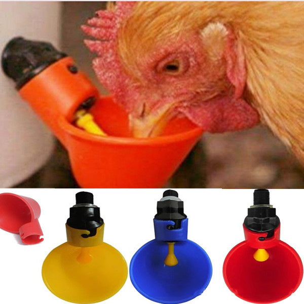 Chicken Drinker Thickened Round Tube Straight Through
