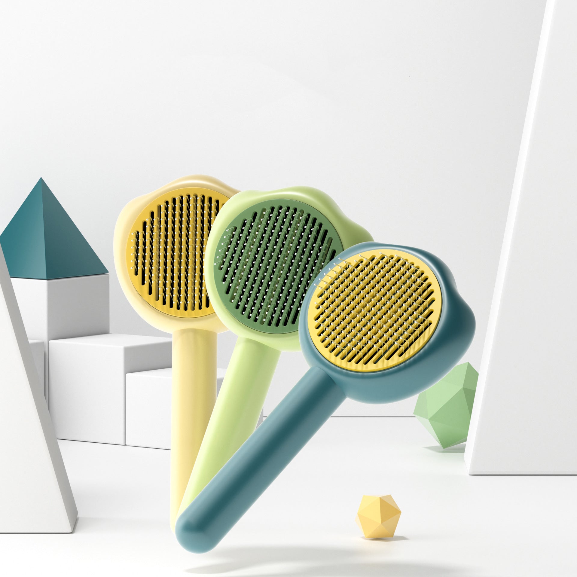 Pet Self-Cleaning Grooming Comb for Hair Removal